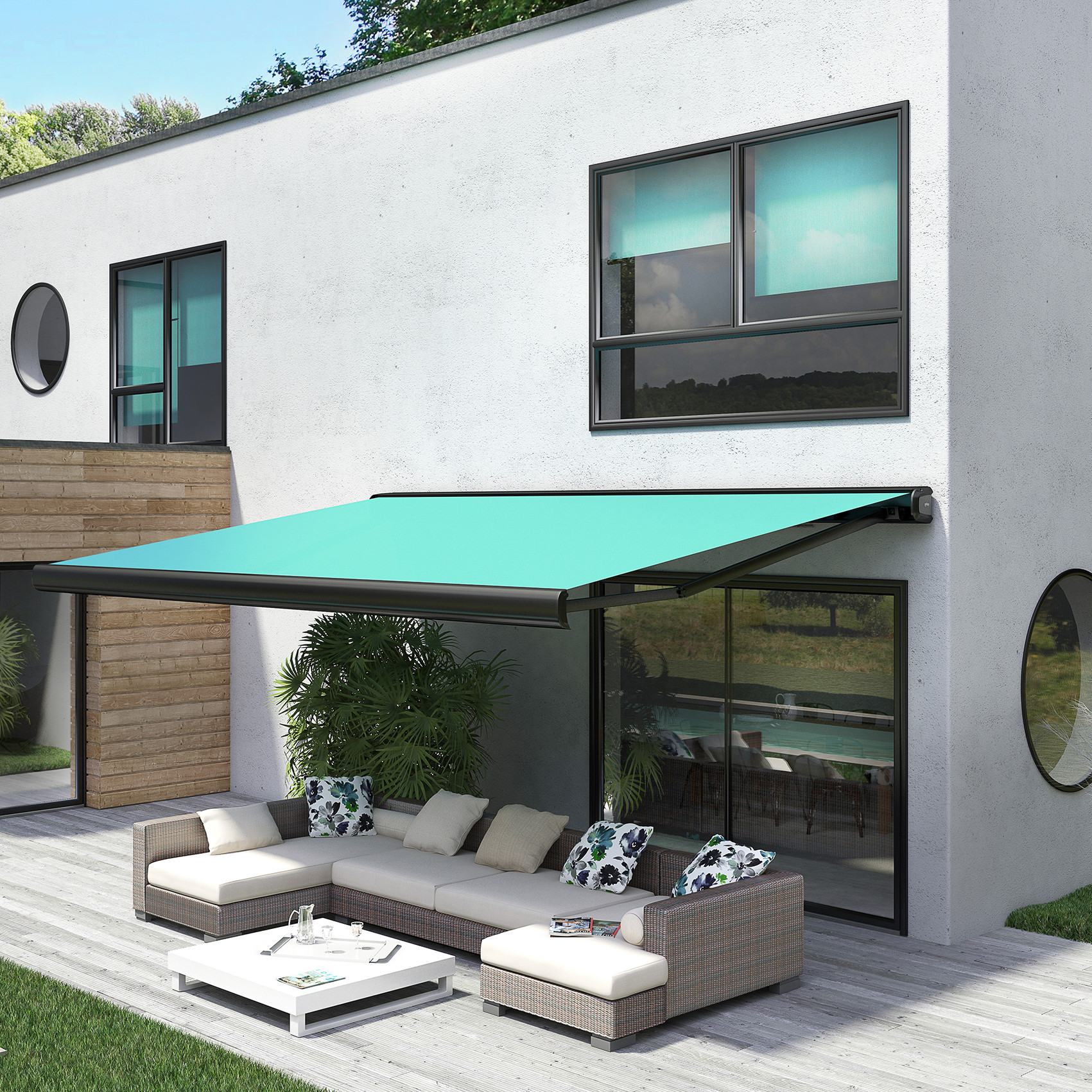 Hauteur De Pose D Un Store Banne Pour Terrasse Exterieur Maison